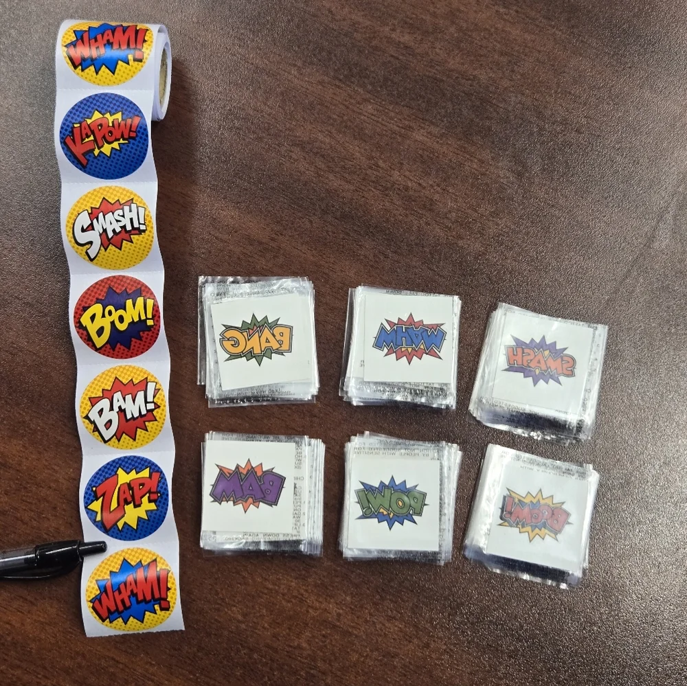 Comic Superhero Stickers & Tattoos